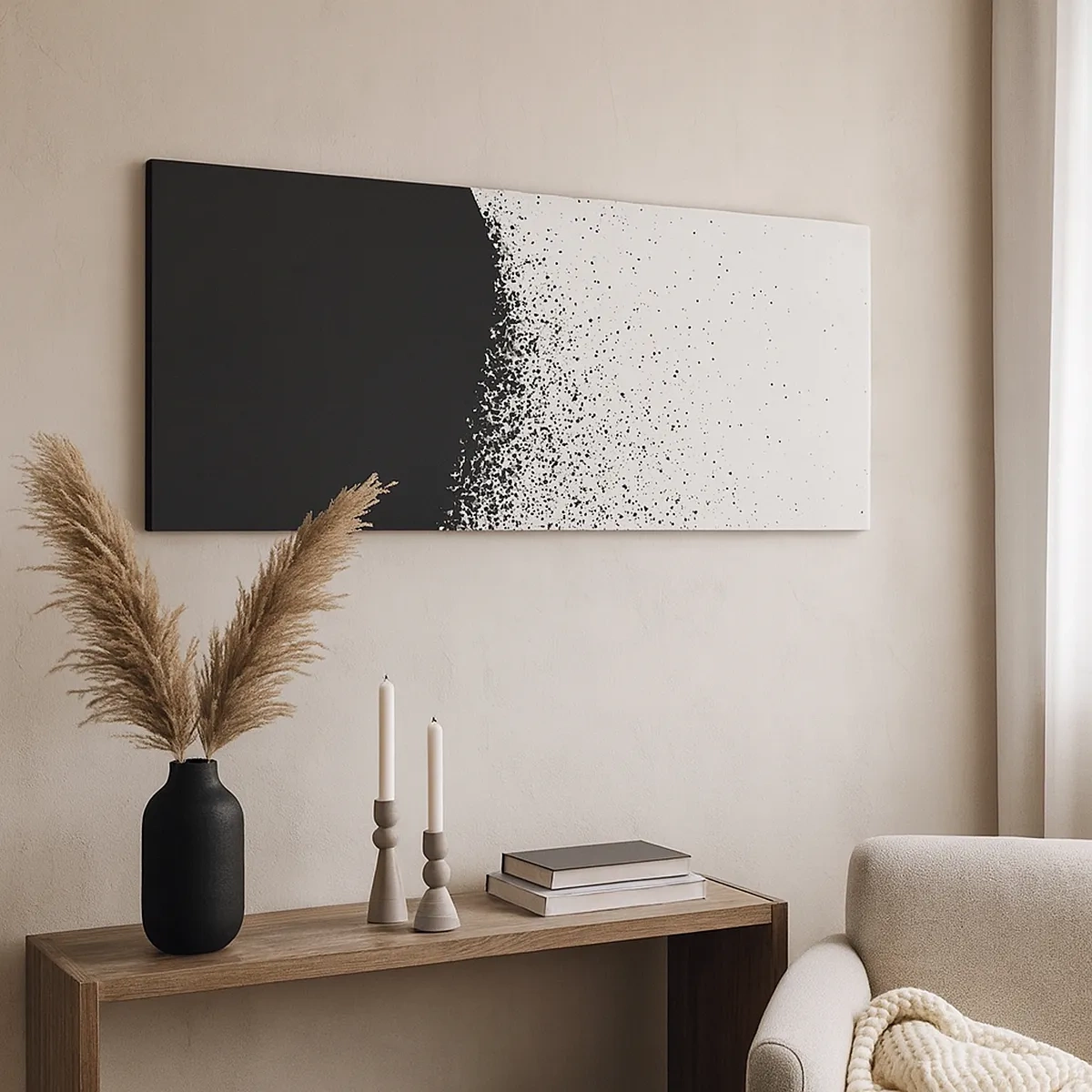 Quadro su tela - Stampe su Tela - Il movimento delle particelle - 30x30 cm