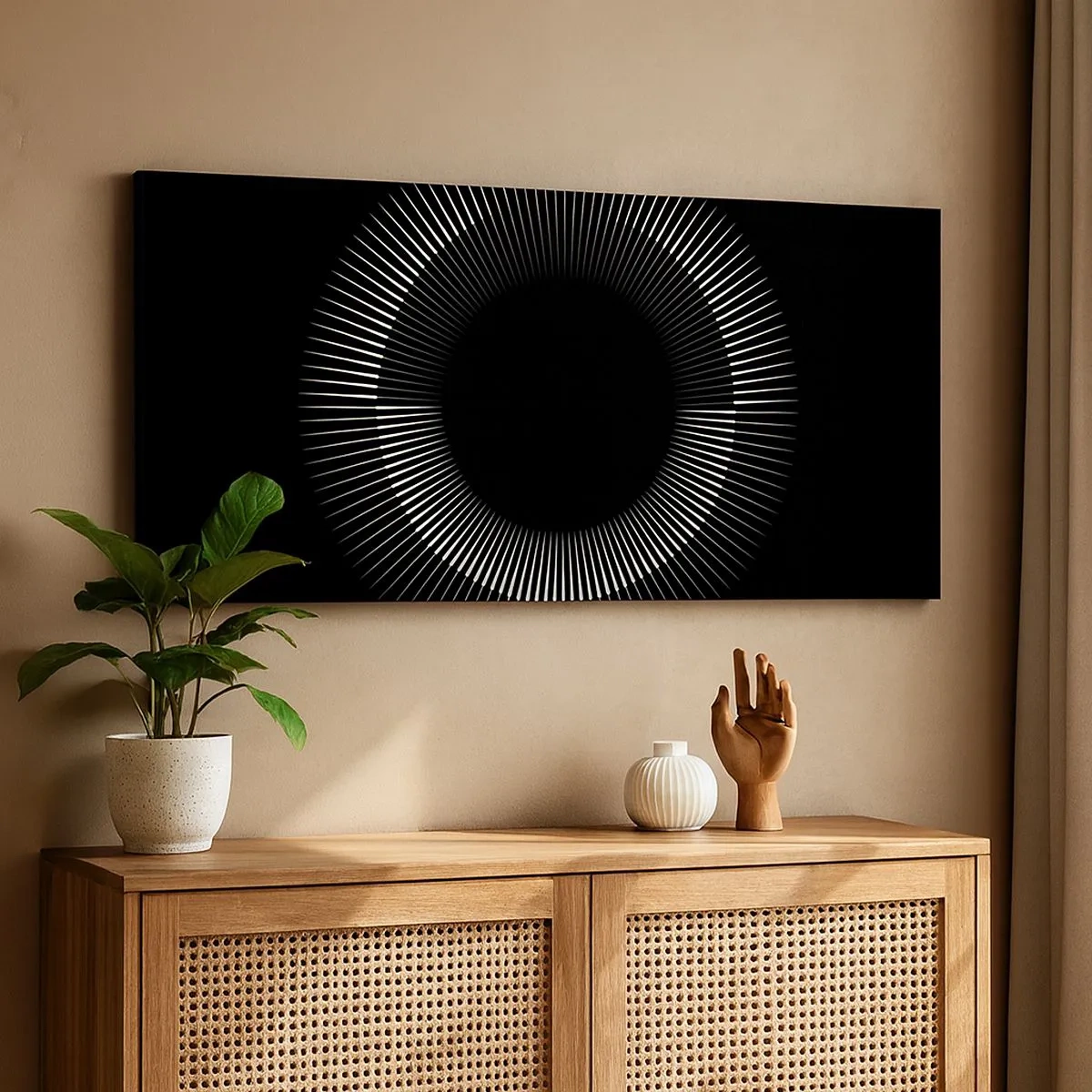 Quadro su tela - Stampe su Tela - Sole nero - 100x40 cm