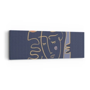 Quadro su tela - Stampe su Tela - Pensierosa - 90x30 cm