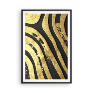 Poster in cornice nera - Tutto scorre - 61x91 cm