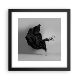 Poster in cornice nera - Musica alata - 30x30 cm