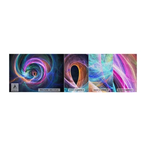 Campione di Fotomurale Premium Sand - Dove mi porti? - Astrazione, Pezzo, Vortice - 100x30 cm