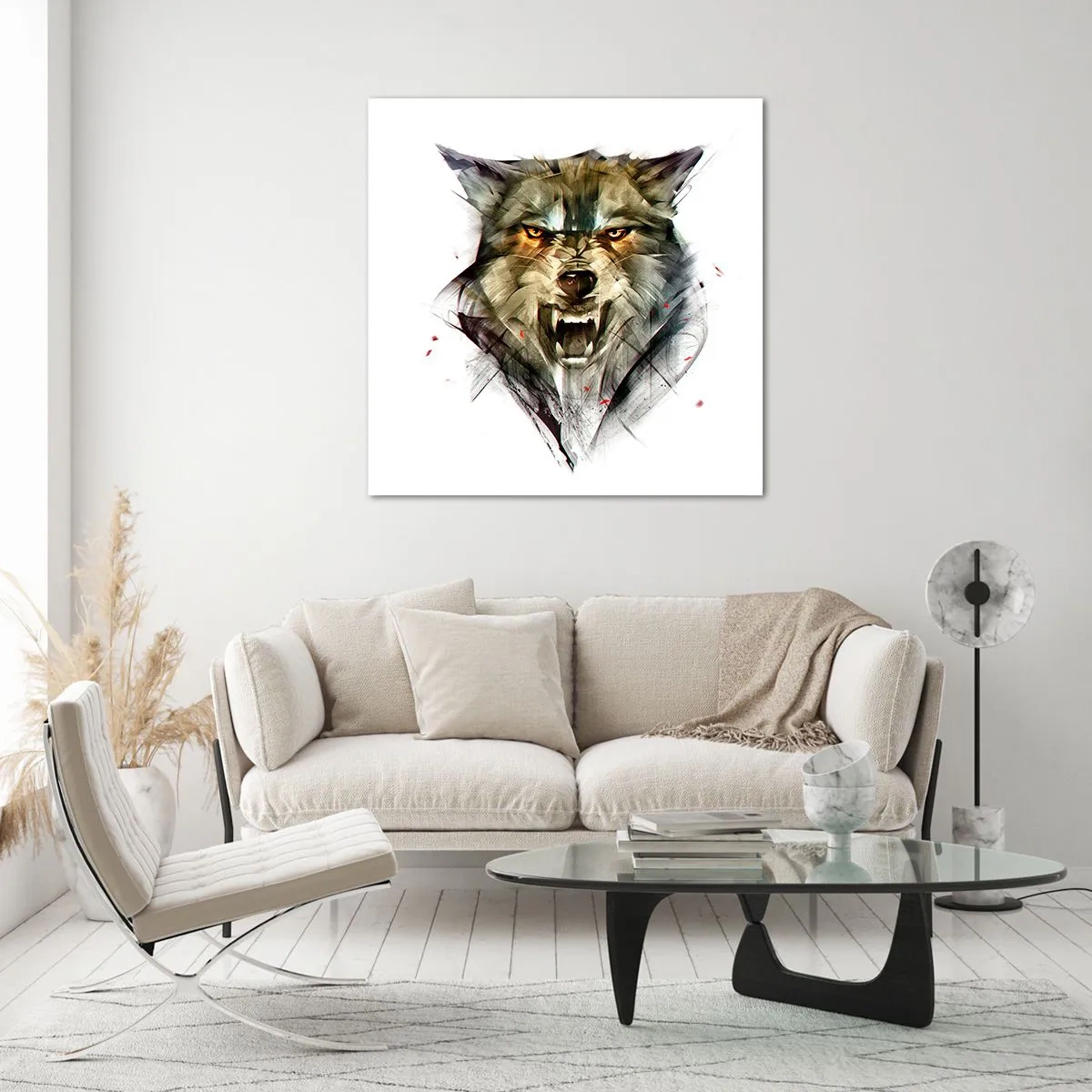 Quadro su vetro - Non si passa! - 70x70 cm