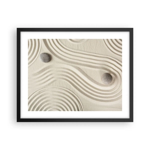 Poster in cornice nera - Il tocco del calore - 50x40 cm