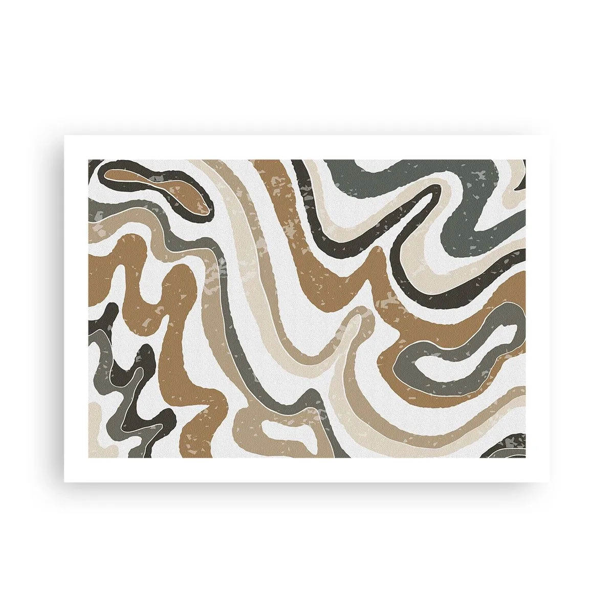 Poster - I meandri dei colori della terra - 70x50 cm