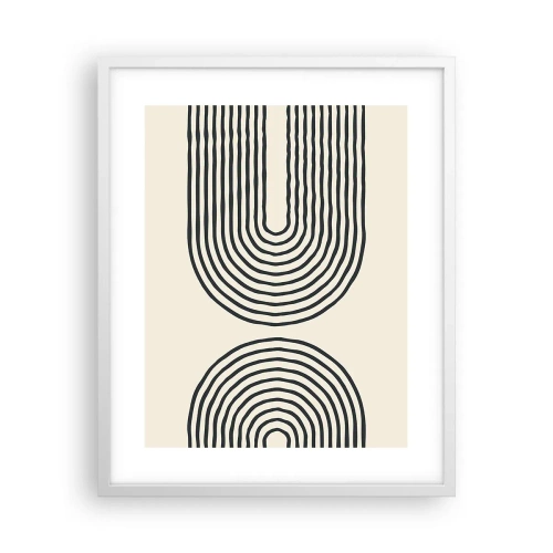 Poster in cornice bianca - Tra un attimo... - 40x50 cm