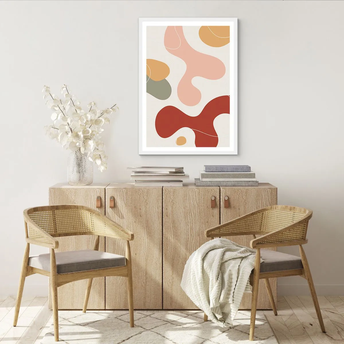 Poster in cornice bianca - Ghirigori - 70x100 cm