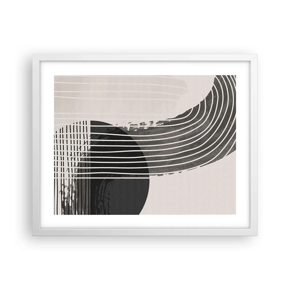 Poster in cornice bianca - Andata e ritorno - 50x40 cm