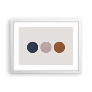 Poster in cornice bianca - Simbolo di perfezione - 40x30 cm