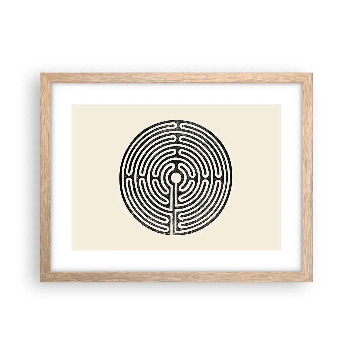 Poster in cornice rovere chiaro - Ordine misterioso - 40x30 cm