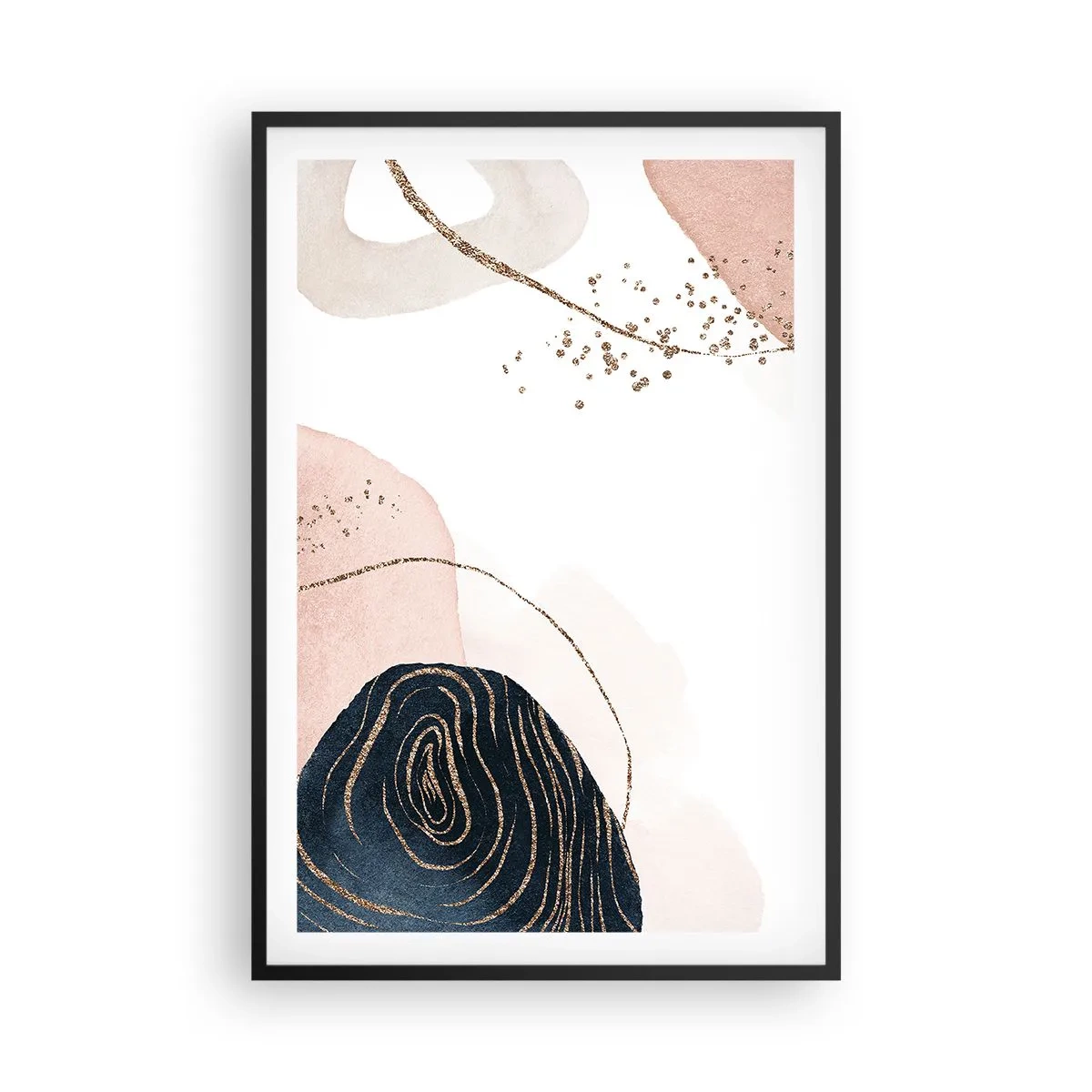 Poster in cornice nera - Tutto scorre - 61x91 cm