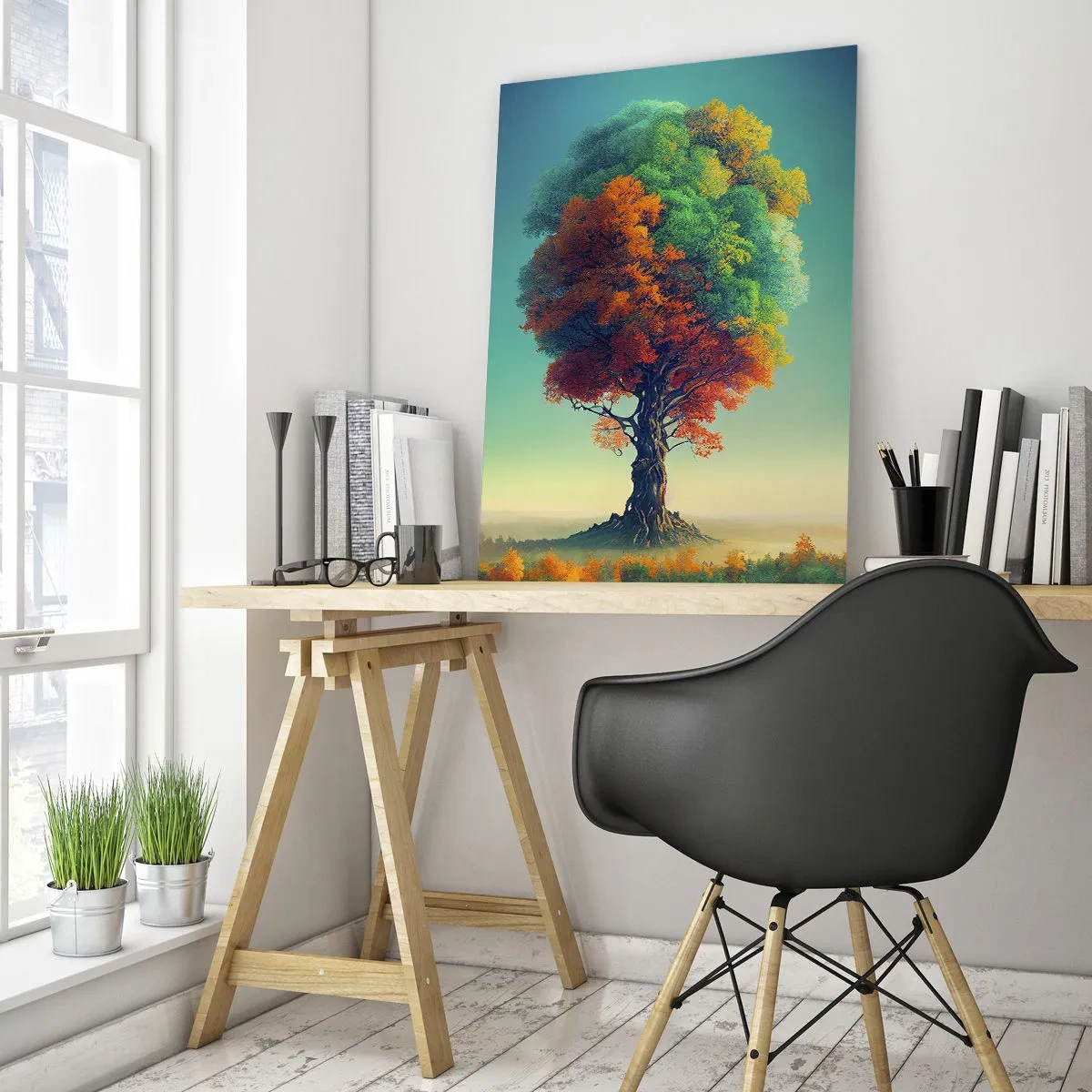 Quadro su vetro - La quercia: il padre della natura - 70x100 cm