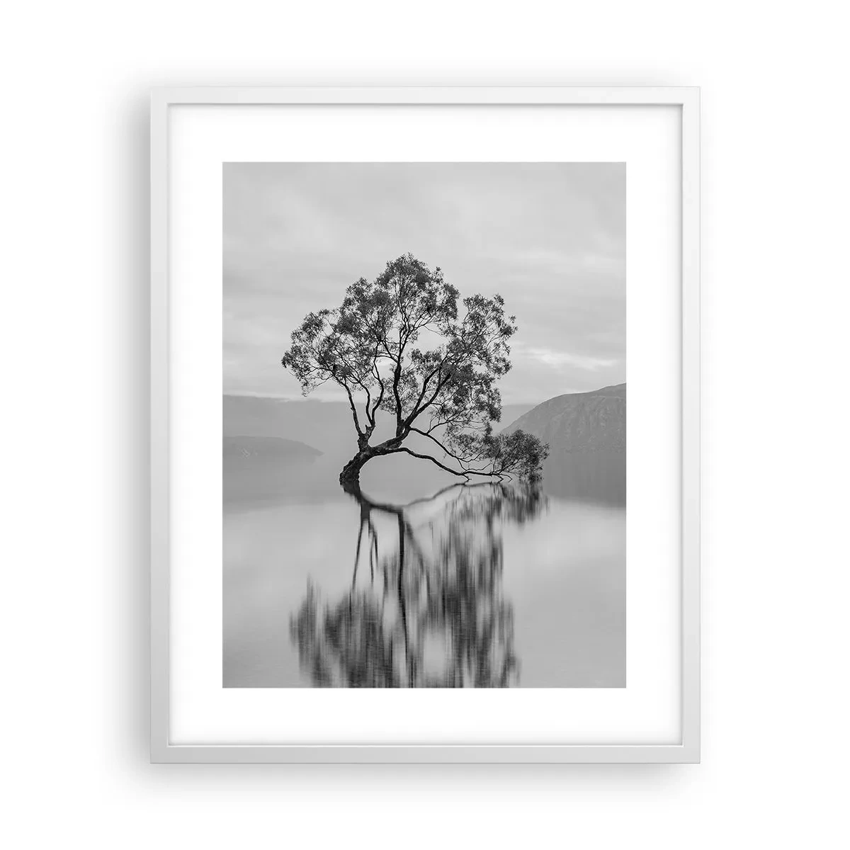 Poster in cornice bianca - C'è un paese così - 40x50 cm