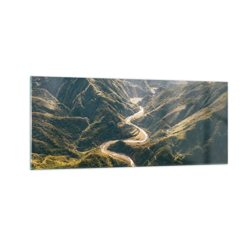 Quadro su vetro - Direttamente dal cuore dei monti - 100x40 cm