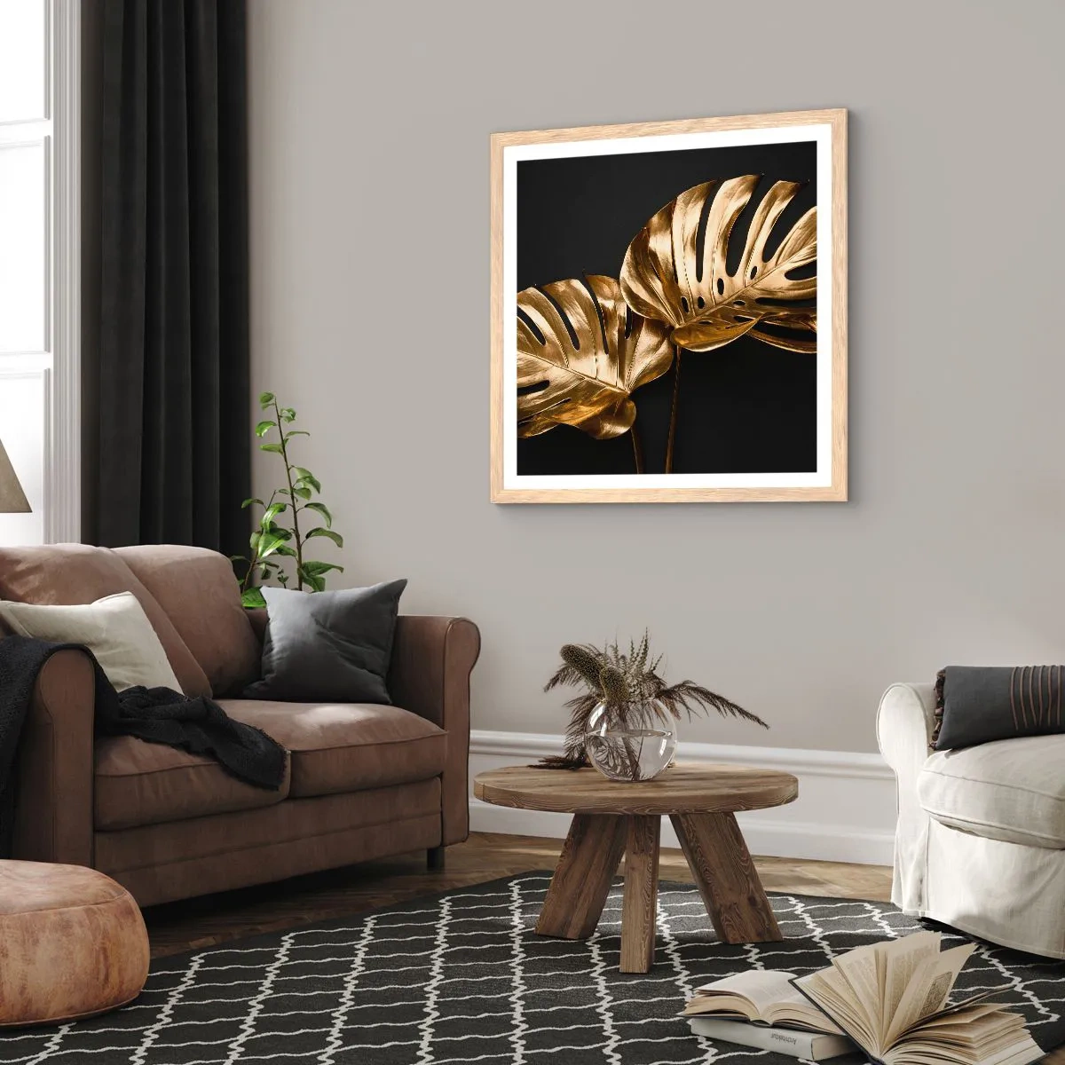 Poster in cornice rovere chiaro - I tesori della natura - 40x40 cm