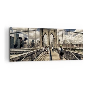 Quadro su tela - Stampe su Tela - Dritto al cuore della città - 100x40 cm