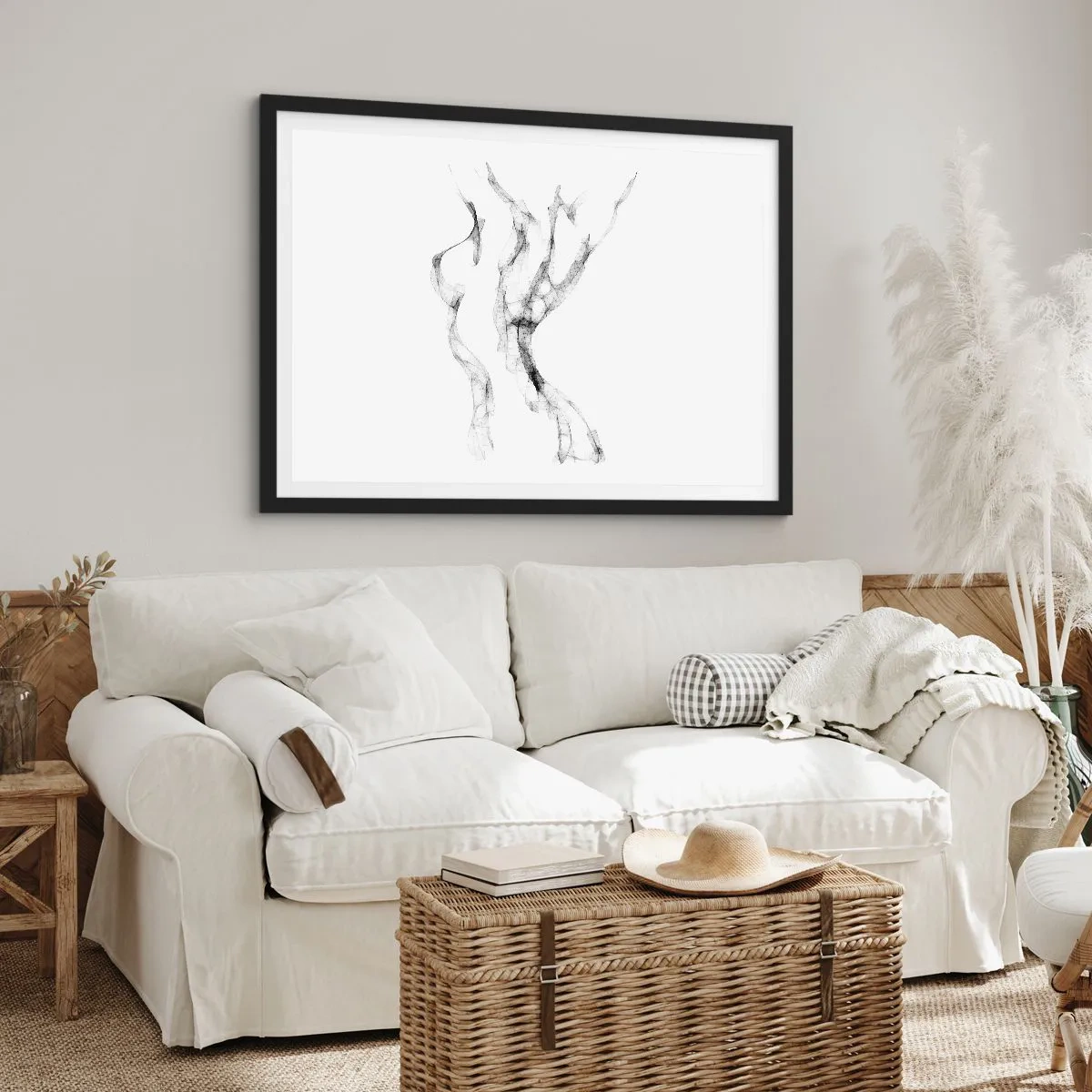 Poster in cornice nera - Bella e forte - 91x61 cm