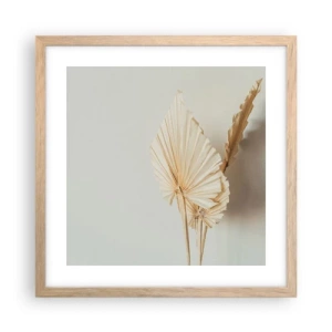 Poster in cornice rovere chiaro - Quando serve il sollievo - 40x40 cm
