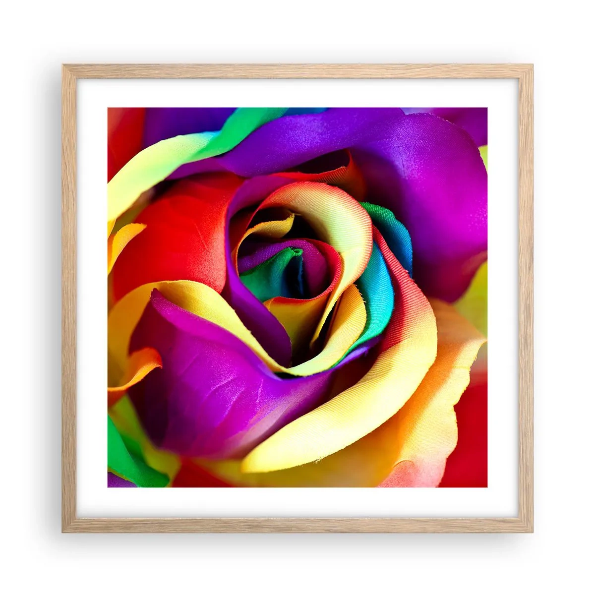 Poster in cornice rovere chiaro - È impossibile - 50x50 cm