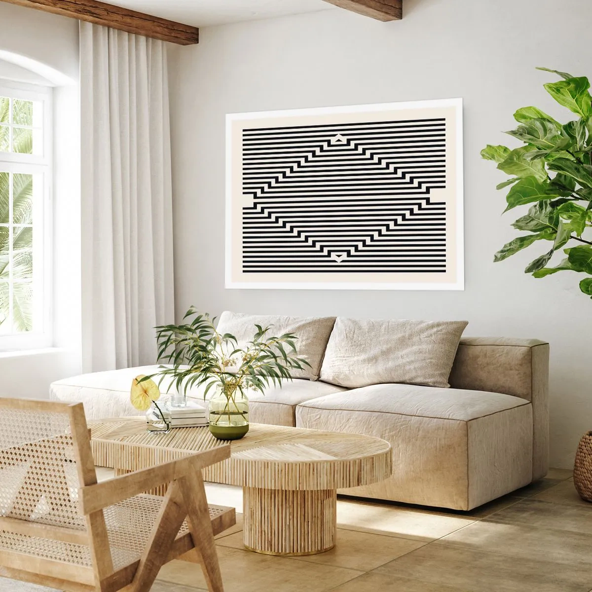 Poster - Illusione geometrica - 91x61 cm