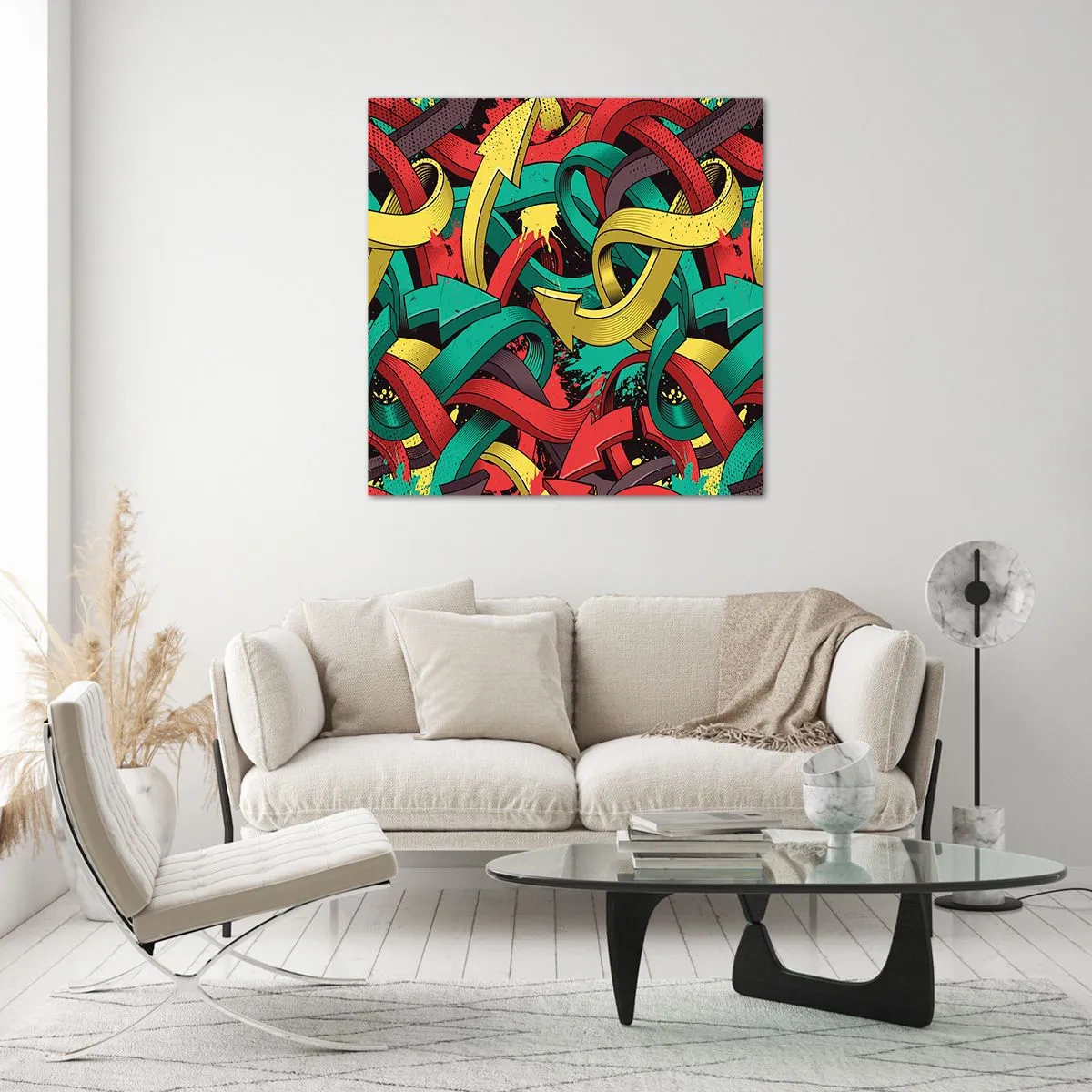 Quadro su vetro - Qual è la via giusta? - 50x50 cm