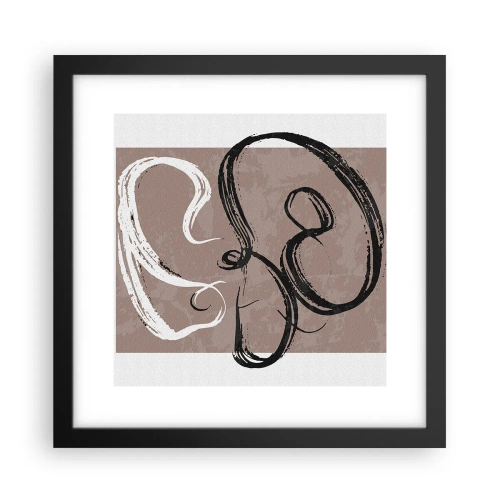 Poster in cornice nera - Composizione: alla ricerca della pienezza - 30x30 cm