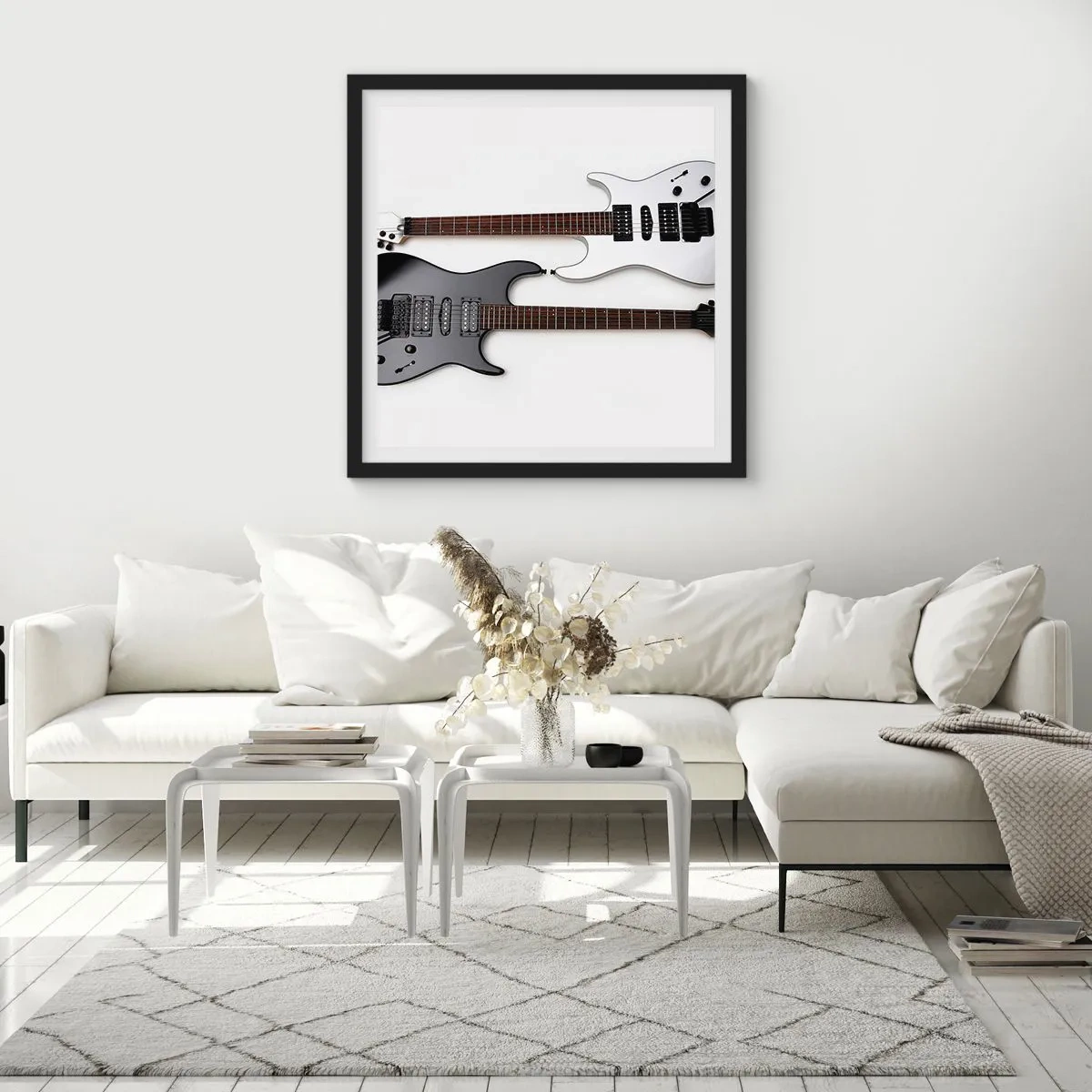 Poster in cornice nera - Armonia delle forme - 50x50 cm