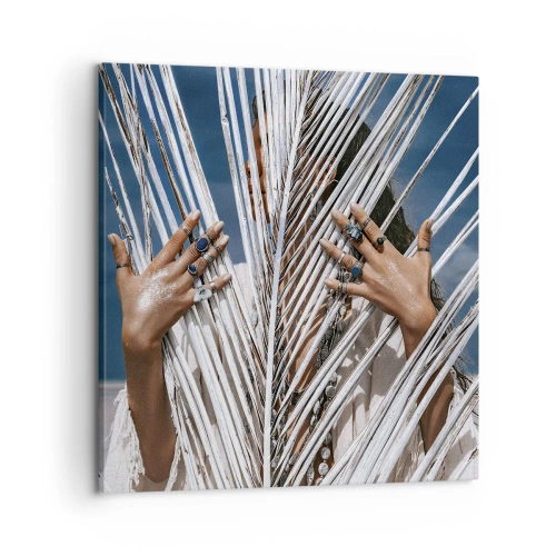 Quadro su tela - Stampe su Tela - La ragazza dello sciamano? - 60x60 cm