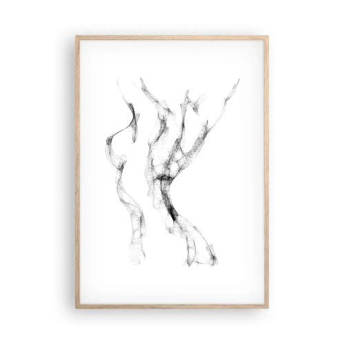 Poster in cornice rovere chiaro - Bella e forte - 70x100 cm