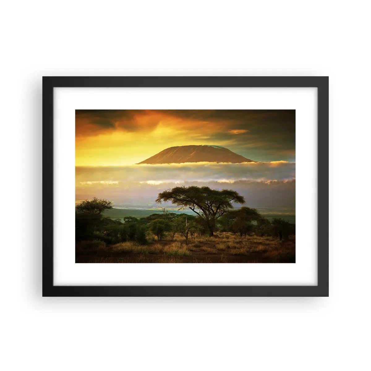Poster in cornice nera - Il sogno del viaggiatore - 40x30 cm