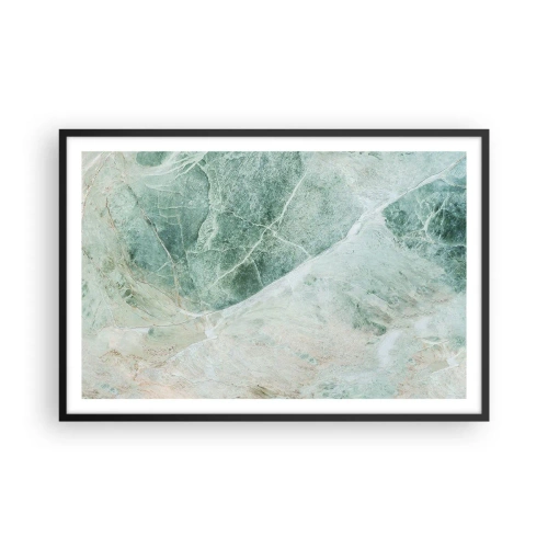 Poster in cornice nera - Il freddo nobile della pietra - 91x61 cm