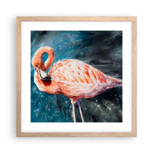 Poster in cornice rovere chiaro - Naturalmente decorativo  - 40x40 cm