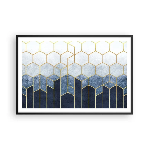 Poster in cornice nera - Composizione a ritmo sincopato - 91x61 cm