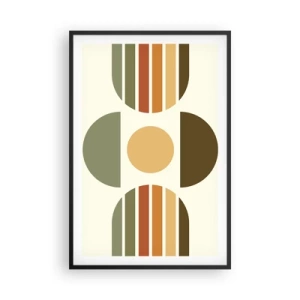 Poster in cornice nera - Nei colori della terra - 61x91 cm