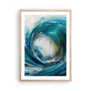 Poster in cornice rovere chiaro - Portale marino - 50x70 cm