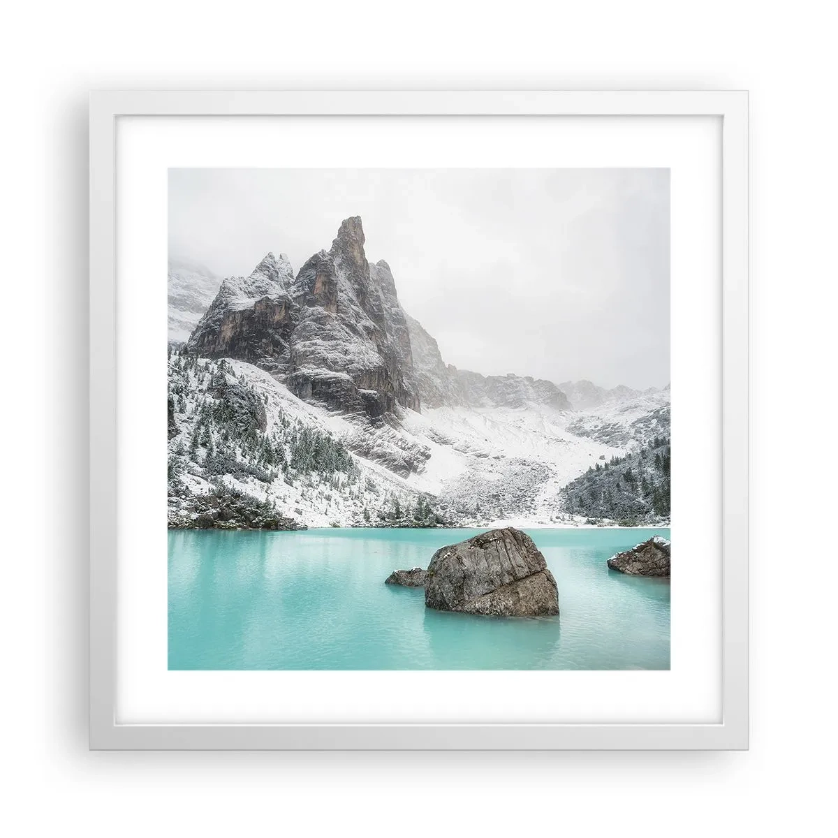 Poster in cornice bianca - Di guardia - 40x40 cm