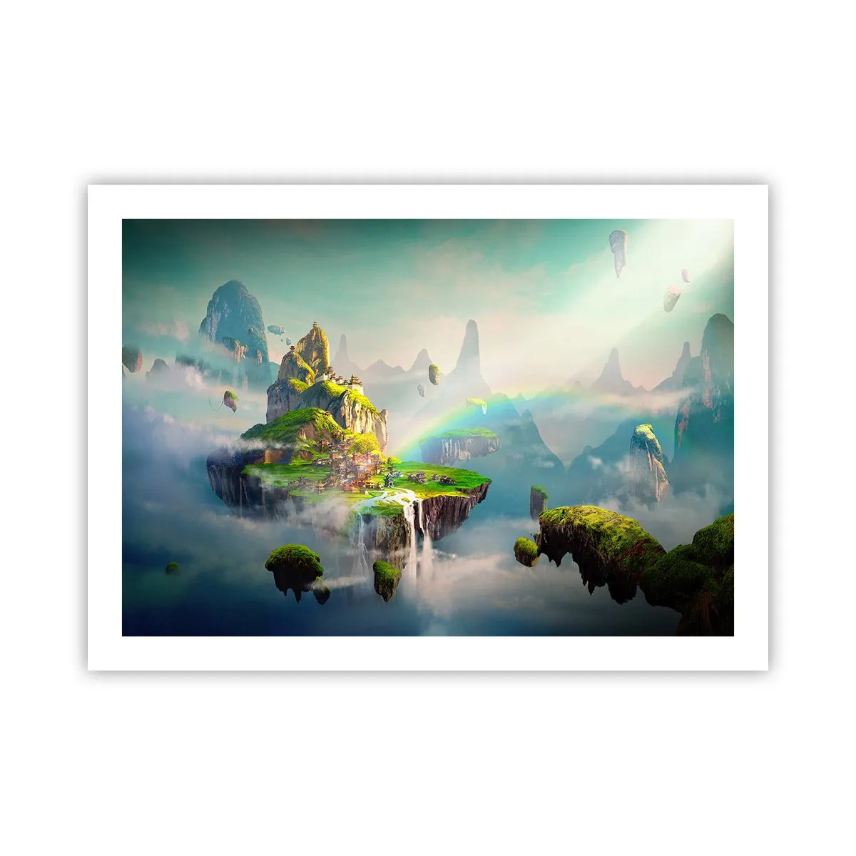 Poster - In mezzo al cielo: isole fortunate - 70x50 cm