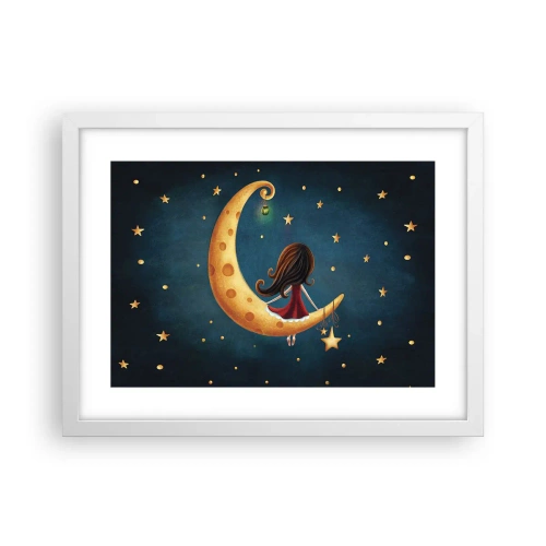 Poster in cornice bianca - Una volta... - 40x30 cm