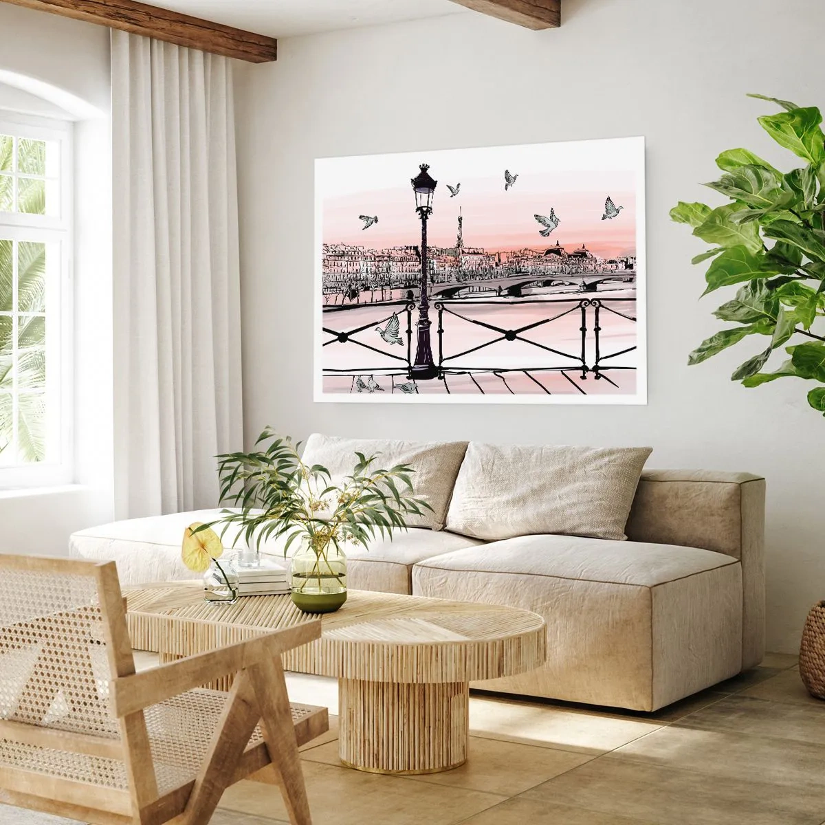 Poster - Sui tetti di Parigi - 70x50 cm