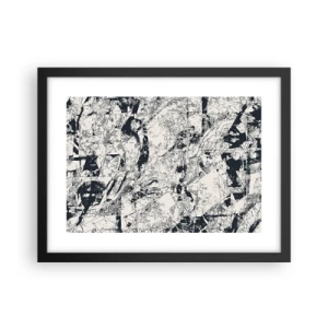 Poster in cornice nera - La compenetrazione degli opposti - 40x30 cm