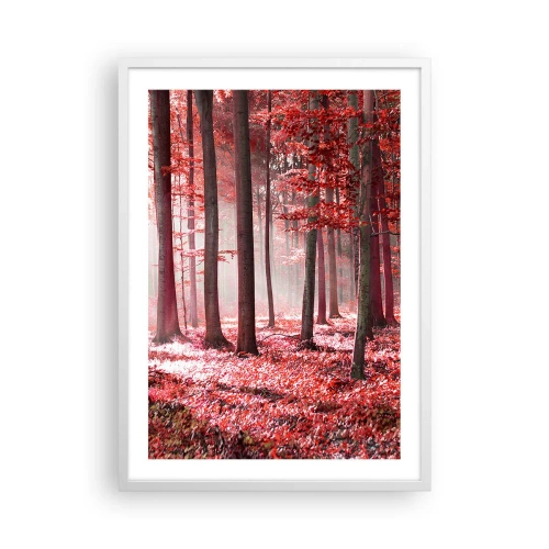 Poster in cornice bianca - Anche rosso è bello - 50x70 cm
