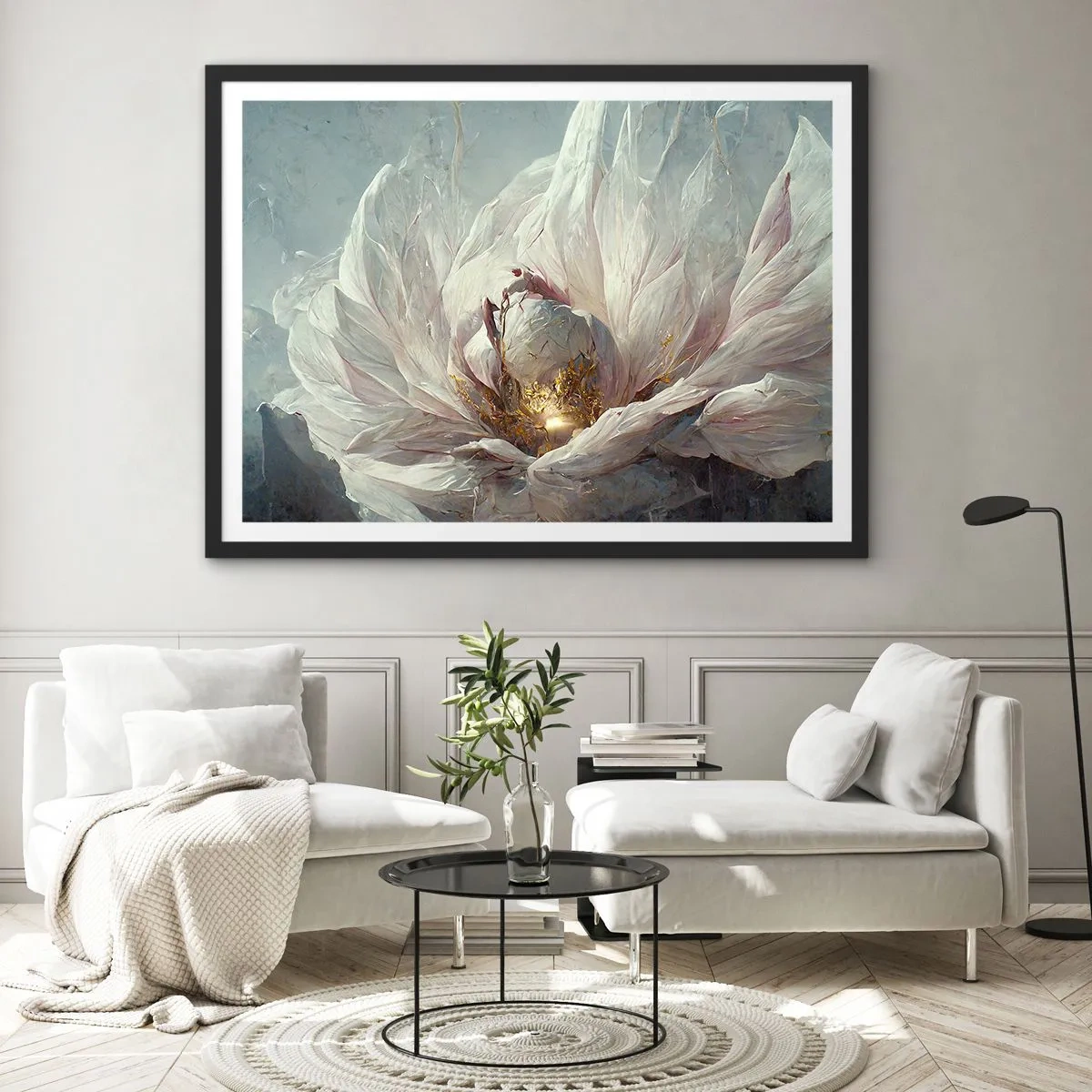 Poster in cornice nera - Fiorisce ogni cento anni - 40x30 cm