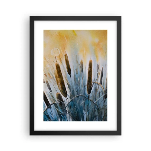 Poster in cornice nera - Fresco dell'acqua, calore del sole - 30x40 cm