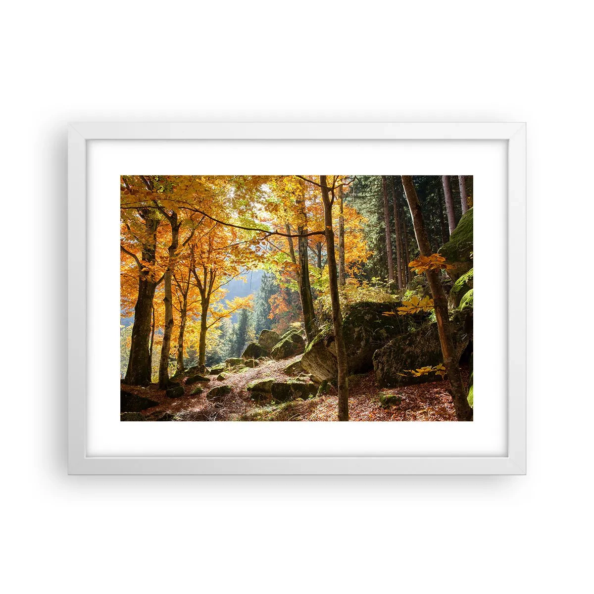 Poster in cornice bianca - Il tempo del riposo - 40x30 cm