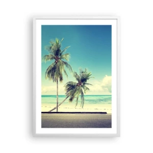 Poster in cornice bianca - Tempo di vacanze - 50x70 cm
