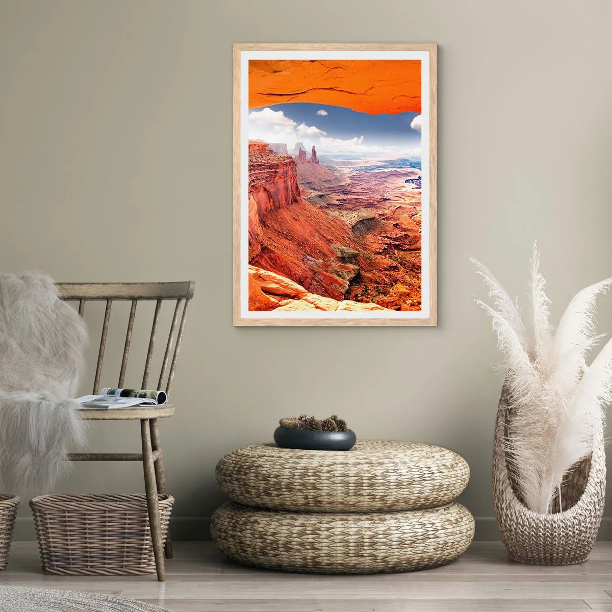 Poster in cornice rovere chiaro - Scolpiti dalla natura - 40x50 cm