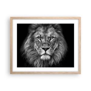 Poster in cornice rovere chiaro - Nell'abito dell'incoronazione - 50x40 cm