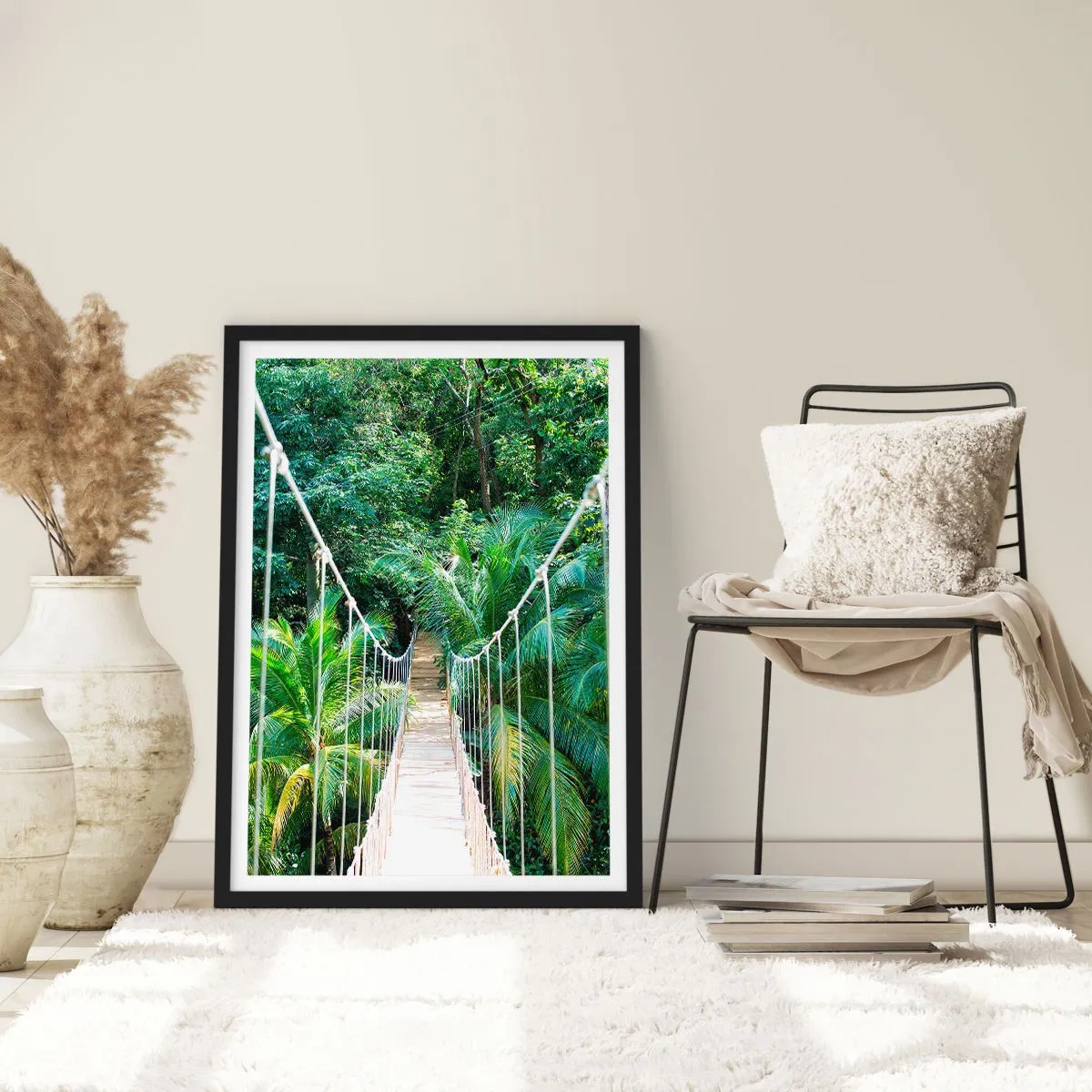 Poster in cornice nera - Welcome to the jungle! - 40x50 cm