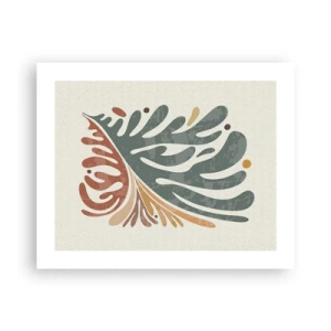 Poster - Foglia multicolore - 50x40 cm