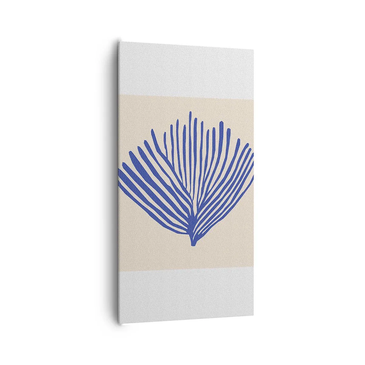 Quadro su tela - Stampe su Tela - Ventaglio blu - 65x120 cm